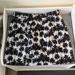 Attention Black and White Mini Pencil Skirt